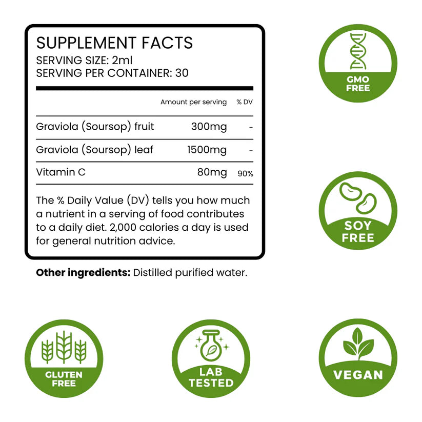 Pure Organic Soursop Drop Extract