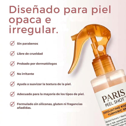 Spray exfoliante corporal - Kójico + Cúrcuma